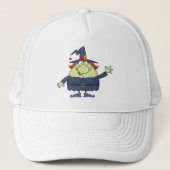 Cartoon heks trucker pet (Voorkant)