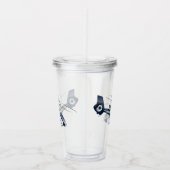 Cartoon Helikopter Acryl Drinkbeker (Rechts)