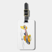 Cartoon Helikopter Bagagelabel (Voorkant verticaal)