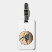 Cartoon helikopter bagagelabel (Voorkant verticaal)