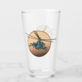 Cartoon helikopter glas (Achterkant)
