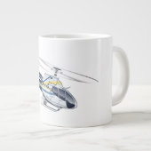 Cartoon Helikopter Grote Koffiekop (Voorkant rechts)