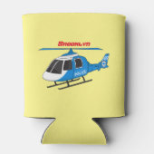 Cartoon helikopter helikopter helikopter van de po blikjeskoeler (Achterkant)