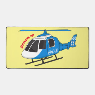 Cartoon helikopter helikopter helikopter van de po bureaumat