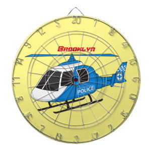 Cartoon helikopter helikopter helikopter van de po dartbord