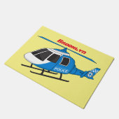 Cartoon helikopter helikopter helikopter van de po deurmat (Schuin)
