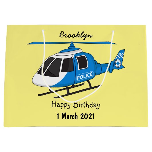 Cartoon helikopter helikopter helikopter van de po groot cadeauzakje (Voorkant)