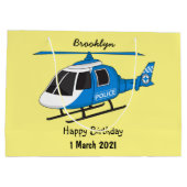 Cartoon helikopter helikopter helikopter van de po groot cadeauzakje (Achterkant)