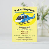 Cartoon helikopter helikopter helikopter van de po kaart (Staand voorkant)