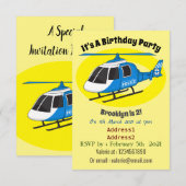 Cartoon helikopter helikopter helikopter van de po kaart (Voorkant / Achterkant)