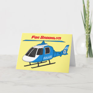 Cartoon helikopter helikopter helikopter van de po kaart