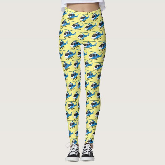 Cartoon helikopter helikopter helikopter van de po leggings (Voorkant)