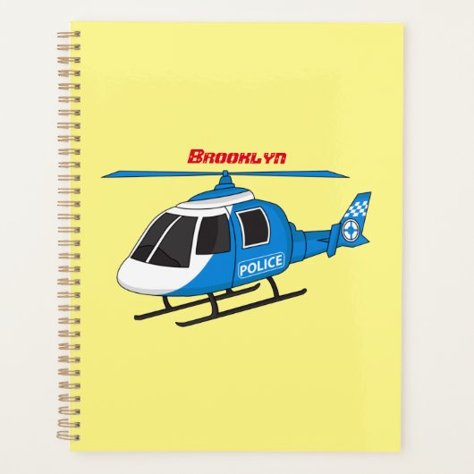 Cartoon helikopter helikopter helikopter van de po planner (Voorkant)