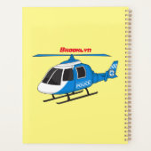 Cartoon helikopter helikopter helikopter van de po planner (Achterkant)