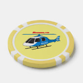 Cartoon helikopter helikopter helikopter van de po poker chips (Enkel)
