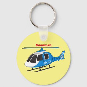 Cartoon helikopter helikopter helikopter van de po sleutelhanger