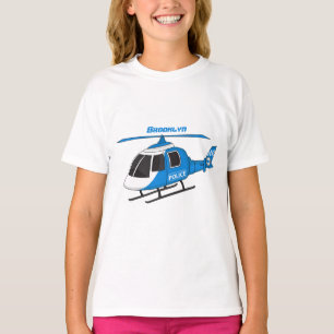 Cartoon helikopter helikopter helikopter van de po t-shirt