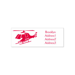 Cartoon helikopter helikopter helikopter van de po  zelfinktende stempel