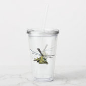 Cartoon Helikopter "Hind" Acryl Drinkbeker (Achterkant)