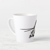 Cartoon Helikopter "Hind" Latte Mok (Linkerhoek)