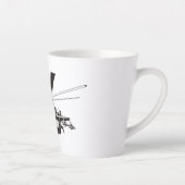 Cartoon Helikopter "Hind" Latte Mok (Rechts)