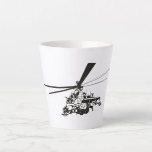 Cartoon Helikopter "Hind" Latte Mok