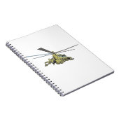 Cartoon Helikopter "Hind" Notitieboek (Rechterzijde)