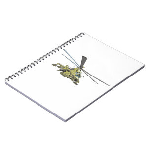 Cartoon Helikopter "Hind" Notitieboek