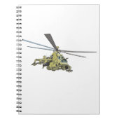 Cartoon Helikopter "Hind" Notitieboek (Voorkant)