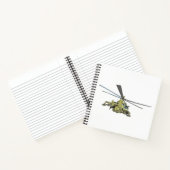 Cartoon Helikopter "Hind" Notitieboek (Binnen)