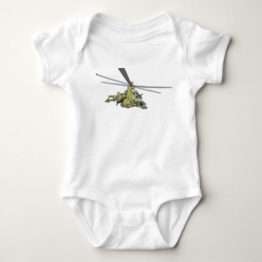 Cartoon Helikopter "Hind" Romper (Voorkant)