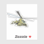 Cartoon Helikopter "Hind" Sticker (Vel)