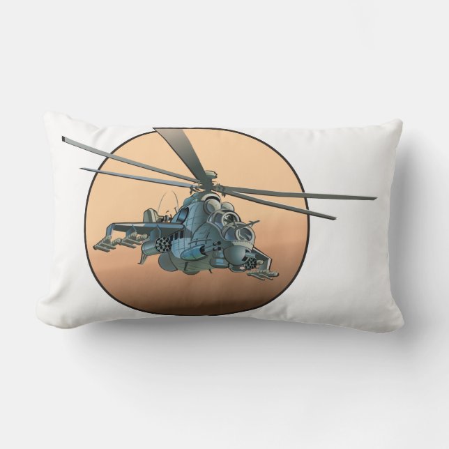 Cartoon helikopter kussen (Voorkant)