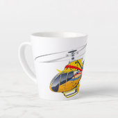 Cartoon Helikopter Latte Mok (Linkerhoek)