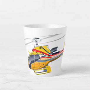 Cartoon Helikopter Latte Mok