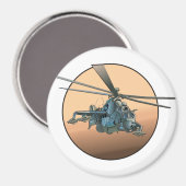 Cartoon helikopter magneet (Voorkant / Achterkant)