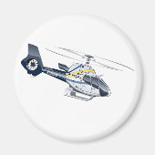 Cartoon Helikopter Magneet (Voorkant)