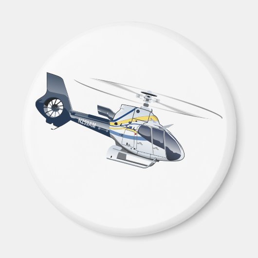 Cartoon Helikopter Magneet (Voorkant)