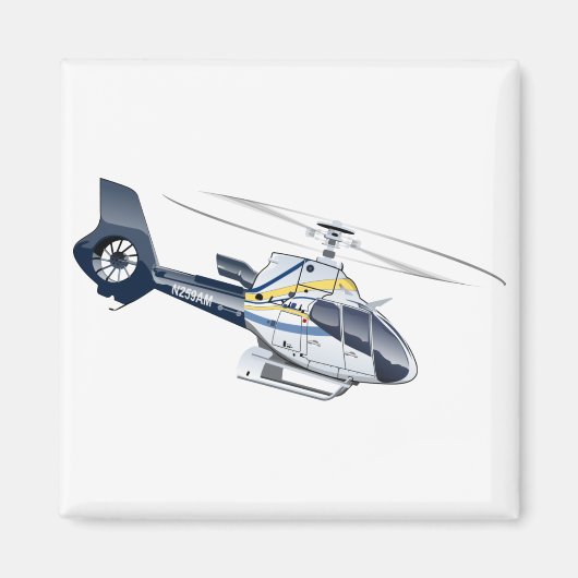 Cartoon Helikopter Magneet (Voorkant)