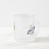 Cartoon Helikopter Matglas Koffiemok (Voorkant rechts)