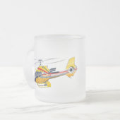 Cartoon Helikopter Matglas Koffiemok (Voorkant links)