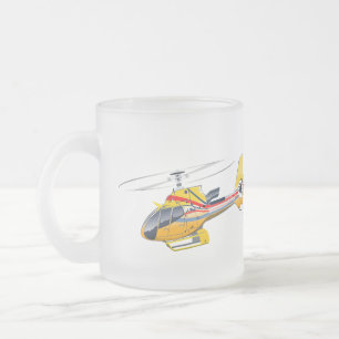 Cartoon Helikopter Matglas Koffiemok