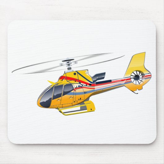 Cartoon Helikopter Muismat (Voorkant)
