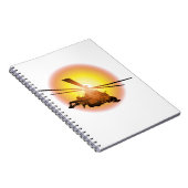 Cartoon Helikopter Notitieboek (Rechterzijde)