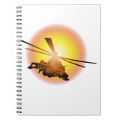 Cartoon Helikopter Notitieboek (Voorkant)