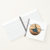 Cartoon helikopter notitieboek (Binnen)