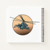 Cartoon helikopter notitieboek (Achterkant)