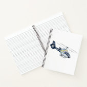 Cartoon Helikopter Notitieboek (Binnen)