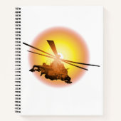 Cartoon Helikopter Notitieboek (Voorkant)