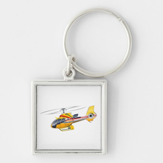 Cartoon Helikopter Sleutelhanger (Voorkant)